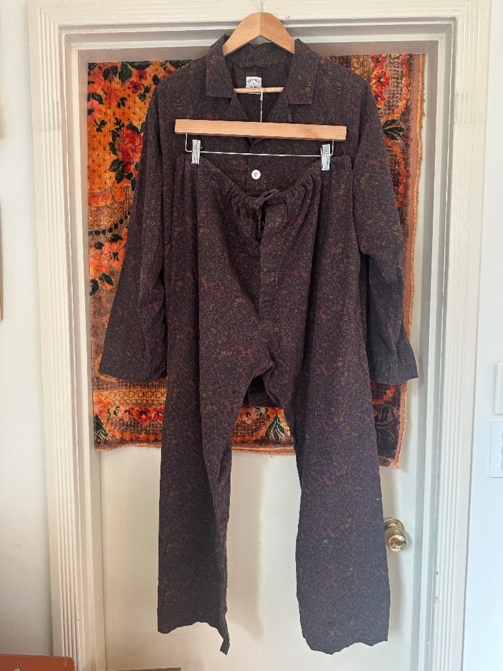 Brooks Brothers Vintage, size L, Paisley Pajama set